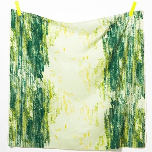After the rain - Green - 100% cotton double gauze
