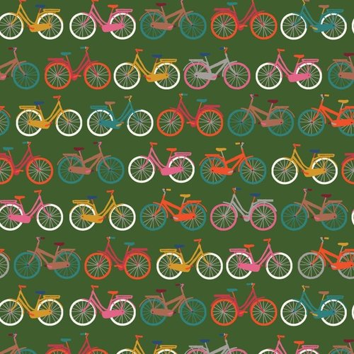 Bicicletas en verde - Algodón