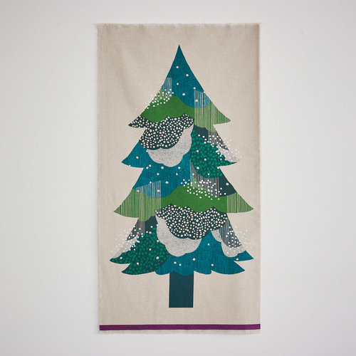 Sapin de Noël - Vert - Echino - toile de coton et lin