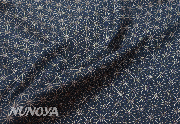 Big Asanoha stitches - navy blue