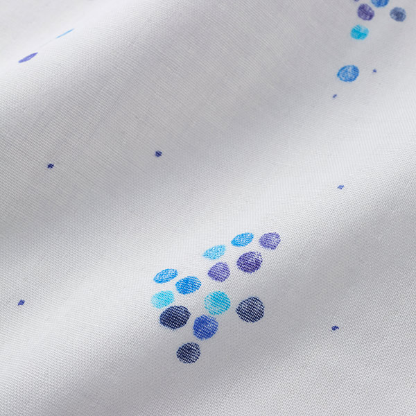 Colourful Pocho Bijoux - Gris bleu clair - Double gaze de coton