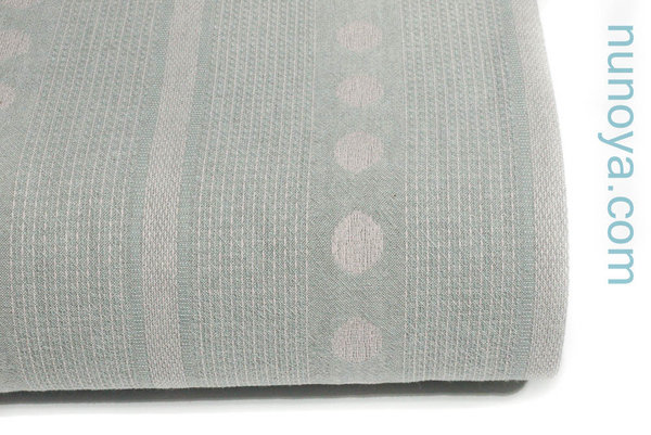 Geometric traditional motifs - Grey and light pink - Yarn dyed woven cotton