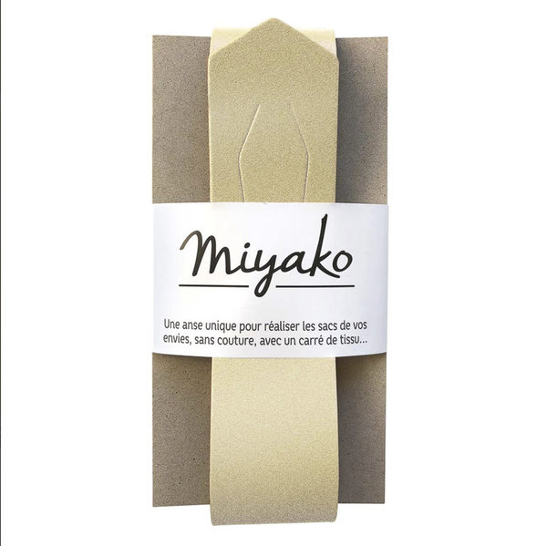 Leather Handle for Furoshiki bags by Miyako - Or - Gold