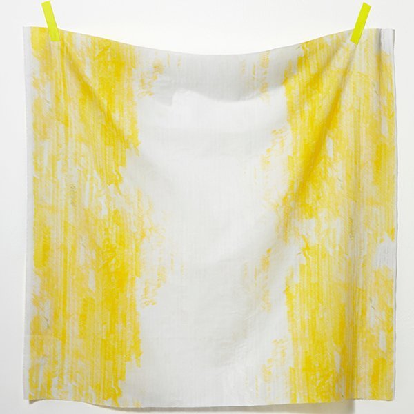 After the rain - Yellow pearl - 100% cotton double gauze
