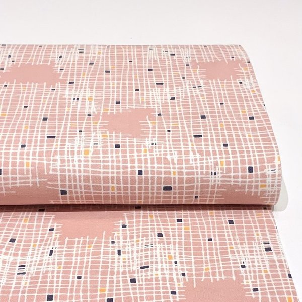 Gauze - on pink from Tayutou by fabrica uka - Cotton/Linen