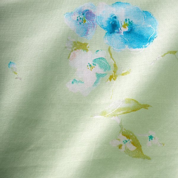 New morning I - Pale green - Cotton & Silk