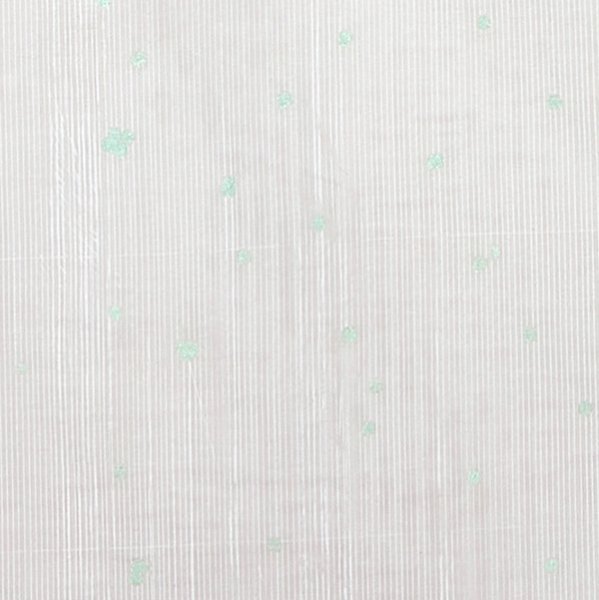 Poesia visual - Aqua dots & light grey stripes - 100% cotton double gauze