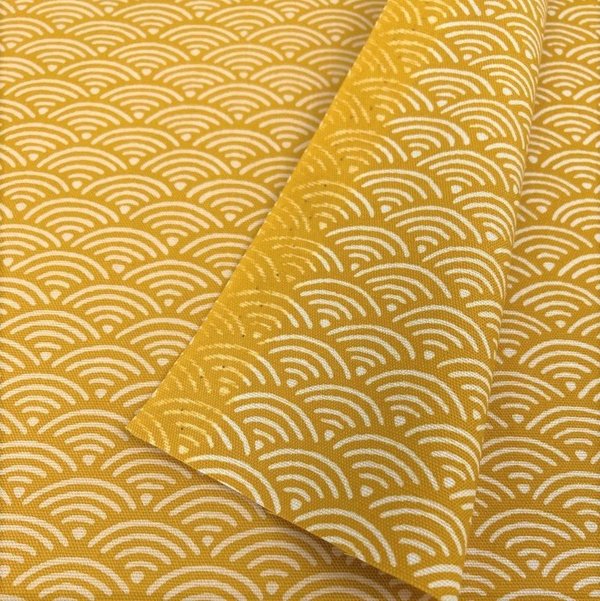 Seigaiha - Light yellow - Cotton