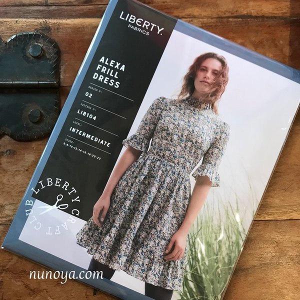 Alexa Frill Dress Sewing Pattern Talla 34-48 - Liberty Fabrics