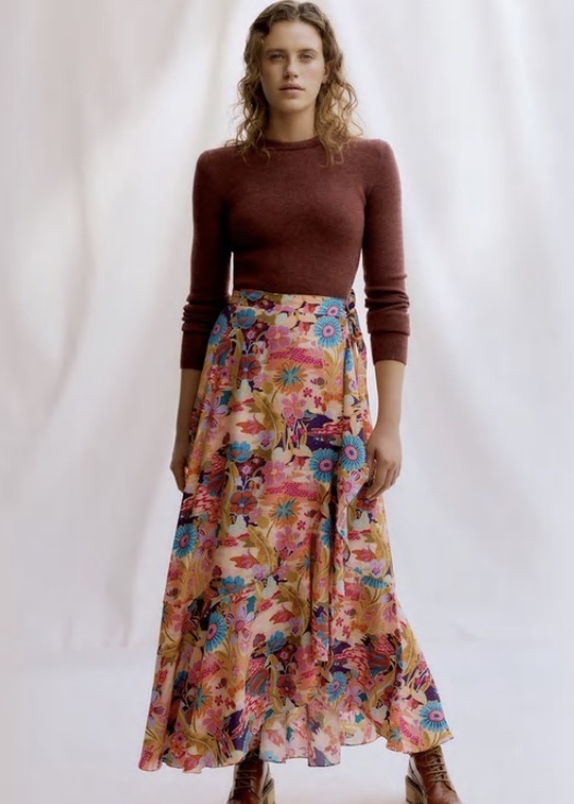 Zina Wrap Skirt Sewing Pattern Talla 34-42- Liberty Fabrics