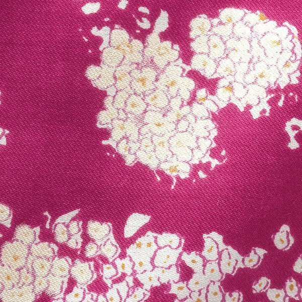Lei nani - Pearl - Raspberry - 80% cotton 20% silk