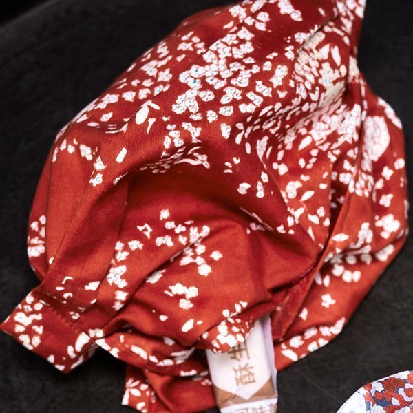 Lei nani - Pearl - Red - 80% cotton 20% silk
