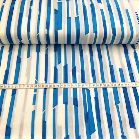 Blue Striped Lines de 3 MIN. - Algodón Ligero