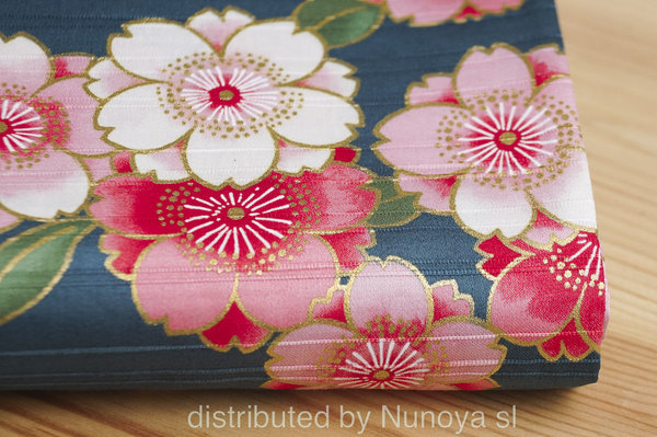 Sakura monyou - Vert - Coton