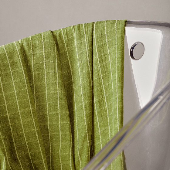 Tile Matcha Leaf Fabric par Atelier Brunette - Viscose/Coton