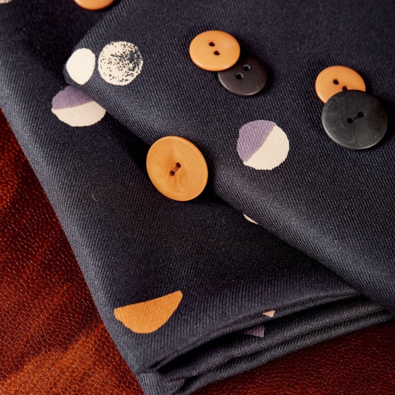 Fizzy Night Fabric - par Atelier Brunette - Viscose