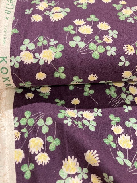 Fleurs en violeta - Coton/Lin