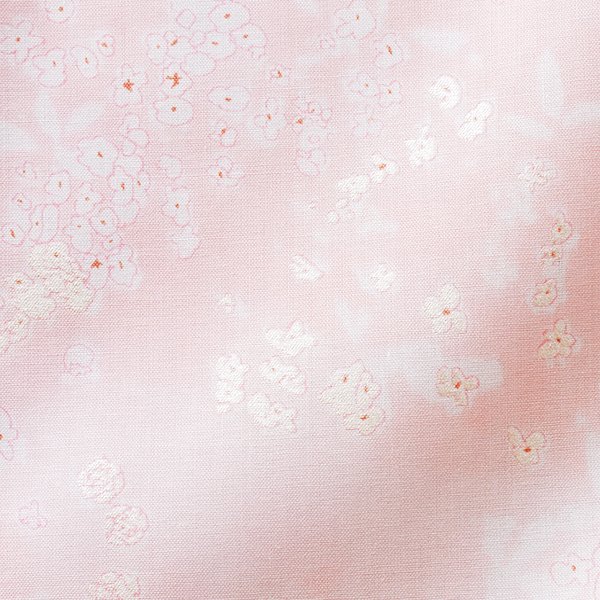 Lei nani - rose clair/perle - 100% organic cotton lawn