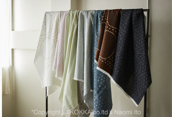HANATSUMI by Anu Tuominen & Naomi Ito - Mauve - Organic Cotton Double Gauze - 2023