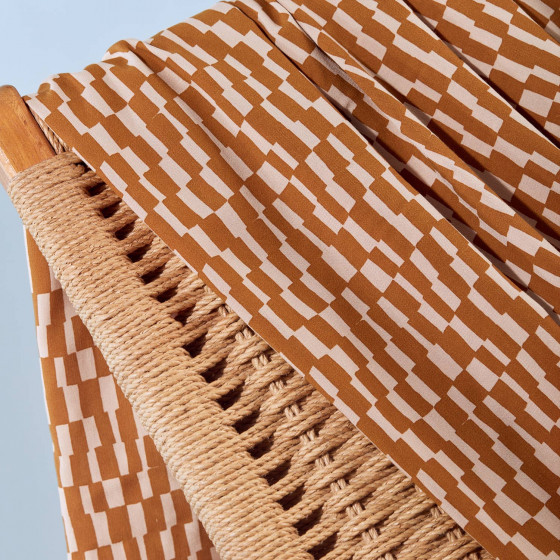 Domino Ochre Fabric - by Atelier Brunette - Viscose