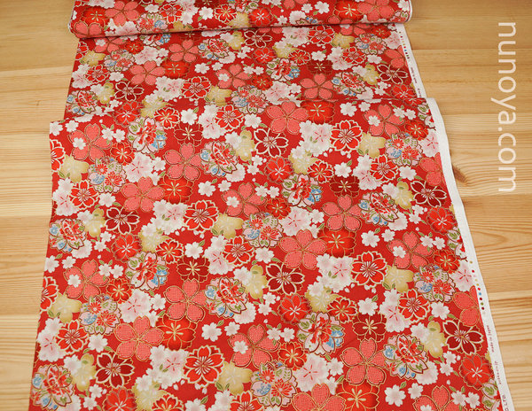 Sakurachirashi - Red - Cotton
