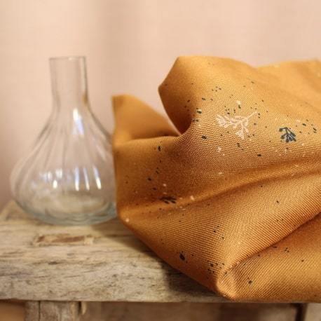 Twig Ochre - by Atelier Brunette - High quality viscose