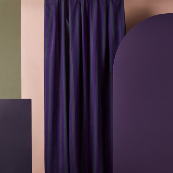 Ray Majestic Purple Fabric - by Atelier Brunette - Cotton
