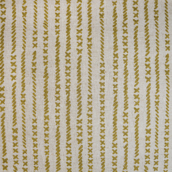 Crosses and stripes - gold - Cotton & Jute