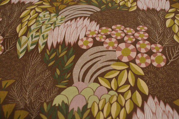 Bloom - Garden on brown by Bookhou