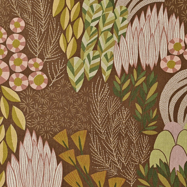 Bloom - Garden on brown by Bookhou